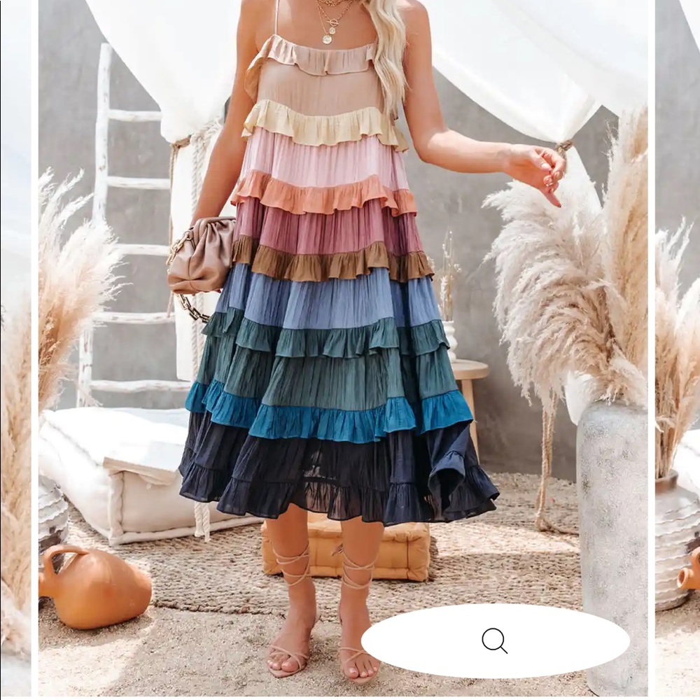 Ruffle midi Dress